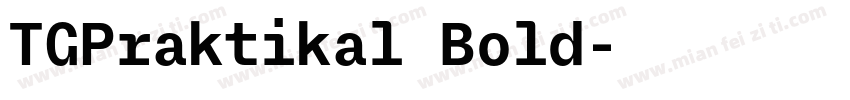 TGPraktikal Bold字体转换